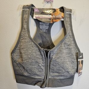 NWT Avia gray sports bra Size XL